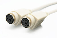 CONEX. TECLADO, MINIDIN 6 H - MINIDIN 6 H, 6C+1, MOLDEADO, RECTO, 1.8m