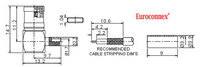 RG-174U, SMB MACHO CRIMPAR, ACODADO