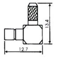 RG-174U, SMB HEMBRA CRIMPAR, ACODADO