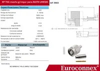 R/P LMR100/RG174, TNC Macho Crimpar, PTFE