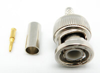 BNC Macho Crimpar 2.5C-2V, PTFE