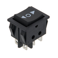 INTERRUPTOR 6P.(ON)-OFF-(ON), 125V. 10A (250V.15A), CON RETORNO
