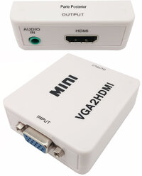 Conversor VGA + Audio 3.5mm St a HDMI, Econòmic