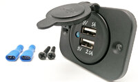 Base de alimentacion para panel 2 x USB-A  [5V/1A y 5V/2.1A]