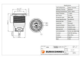Pulsador 19mm con enclavamiento[OFF-ON] | Sin gravado