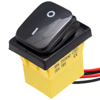 4P. Interruptor Estanco IP67, Negro