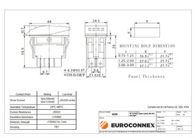 Interruptor para automóvil/embarcación 12V 20A, LED verde