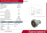 DIN 7/16 Hembra a N Hembra, Adaptador