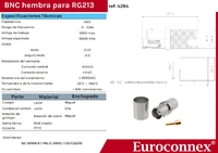 RG-213, BNC Hembra crimpar