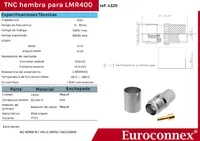LMR400, TNC Hembra Crimpar, PTFE