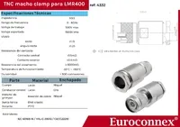 LMR400, TNC Macho Soldar, PTFE