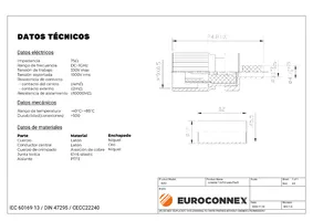 Conector 1.6/5.6 Macho Crimpar para FLEX5