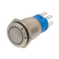 Pulsador 16mm con enclavamiento[OFF-ON] | 3V RGB | Sin gravado