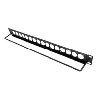 PatchPanel 12 puertos para connectores de audio/video a tornillo XLR / speakON / HDMI