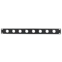 PatchPanel 8 puertos para connectores de audio/video a tornillo XLR / speakON / HDMI