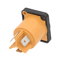 Base macho para connectores de corriente 3 Contactos 20A, compatible con powerCON TRUE1