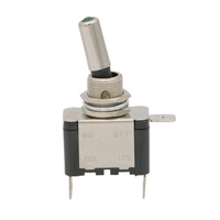INTERRUPTOR 2P. A PALANCA CON LED ROJO, ON-OFF,  12V / 20A