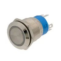 Pulsador 22mm Momentaneo[OFF-(ON)] | 24V RGB | Sin gravado
