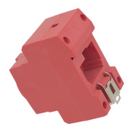 Enchufe de corriente tipo F (Shucko) para Carril DIN | ROJO