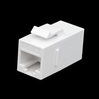 Acoplador Keystone Cat.6 blanco, RJ45 doble hembra