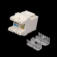 Keystone Jack 180º Cat.6 8P8C, blanco