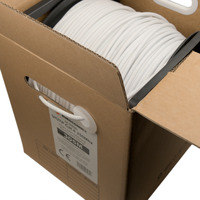 UTP Cat.6 CCA LSZH CPR-Dca 305m, blanco, rigido, Pull Box