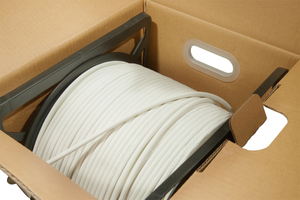 UTP Cat.6A 100% CU LSZH CPR-Dca 305m, Blanco, rigido, Pull Box con bobina interna