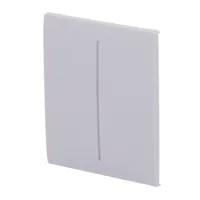 Ajax LightSwitch CenterButton 2-gang. Plusador Central Doble. Color Niebla