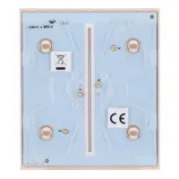 Ajax LightSwitch CenterButton 2-gang. Plusador Central Doble. Color Marfil
