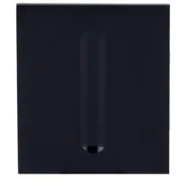 Ajax - LightSwitch CenterButton (Dimmer) Color negro. Panel táctil para interruptor de luz regulable - Compatible con AJ-LIGHTCORE-DIMMER - Retroiluminación LED