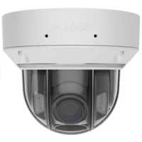 Cámara IP Domo 5 Megapíxel Ajax - 1/2.7" Progressive Scan CMOS - Lente varifocal motorizada 2.8~12 mm - IR 40m | Luz Blanca 25 m | PoE 802.3at/af - TrueWDR | Detección de movimiento | IA - Color blanco