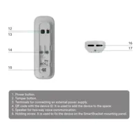 Ajax DoorBell. Video timbre con PIR e IA integrada. Color Gris