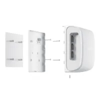 Ajax DualCurtain Outdoor. Detector PIR exterior de cortina DUAL inalámbrico. Color blanco