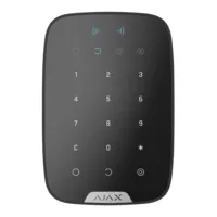 Ajax KeyPad Plus. Teclado táctil con lector inalámbrico. Color negro