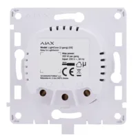 Ajax LightSwitch LightCore 2-gang. Interruptor Doble
