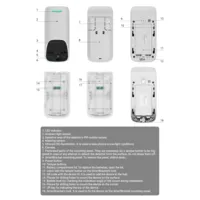 Detector con foto bajo demanda - Grado 3 - Resolución máxima HD / Tecnología HDR - Inalámbrico 868 MHz Superior Jeweller - Antimasking / Detección 15 m (H: 90°) - Gestor de privacidad para el usuario final - Envío de fotos desde 3 s (según resolución)