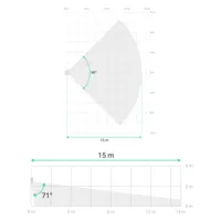 Detector con foto bajo demanda - Grado 3 - Resolución máxima HD / Tecnología HDR - Inalámbrico 868 MHz Superior Jeweller - Antimasking / Detección 15 m (H: 90°) - Gestor de privacidad para el usuario final - Envío de fotos desde 3 s (según resolución)