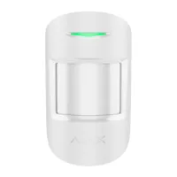 Detector PIR doble tecnología - Ajax Superior - Alimentación 1 pila CR123A 3.0 V Panasonic  - Soporte con tornillo de fijación - Inalámbrico 868 MHz Jeweller - Rango de detección 12 m - Certificado grado 2