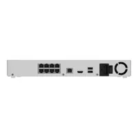 Grabador NVR 8 puertos PoE - 16 canales | HDMI - Compresión H.265/H.264 | JetSparrow - Resolución hasta 12MP - Ancho de banda 160Mbps | Protección IP20 - Espacio para 2HDD de hasta 16 TB