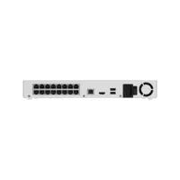 Grabador NVR Superior - 32 canales | 16 puertos PoE IEEE802.3af/at  - Compresión H.265/H.264 | JetSparrow - Resolución hasta 12MP | IA | RJ45 | HDMI - Ancho de banda 384Mbps | Protección IP20 - Espacio para 2HDD de hasta 24 TB