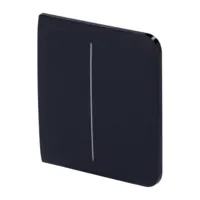 Ajax LightSwitch SideButton 2-gang. Pulsador Lateral Doble. Color Negro