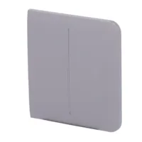 Ajax LightSwitch SideButton 2-gang. Pulsador Lateral Doble. Color Gris