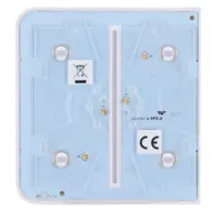 Ajax LightSwitch SideButton 2-gang. Pulsador Lateral Doble. Color Blanco