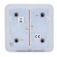 Ajax LightSwitch SoloButton 2-gang. Pulsador Doble. Color Grafito
