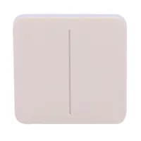 Ajax LightSwitch SoloButton 2-gang. Pulsador Doble. Color Marfil