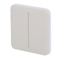 Ajax LightSwitch SoloButton 2-gang. Pulsador Doble. Color Ostra