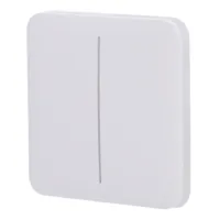 Ajax LightSwitch SoloButton 2-gang. Pulsador Doble. Color Blanco