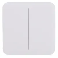 Ajax LightSwitch SoloButton 2-gang. Pulsador Doble. Color Blanco