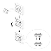 Controladora 1 Puertas / 2 Direcciones para Carril DIN IP Wiegand RS-485