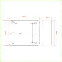 Cerradura Electrónica Sileciosa para montaje universal Izquierda/Derecha 12Vdc